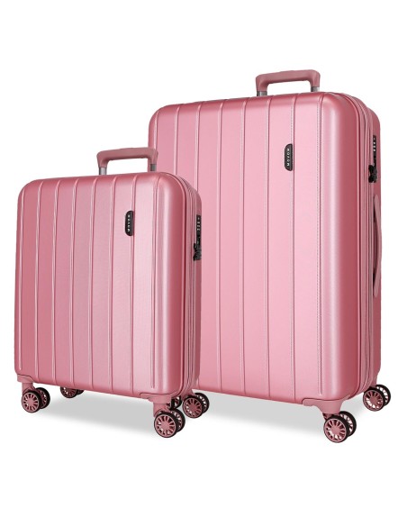 531896D SET/2 TROLLEY ABS 55-65CM.4R.C/EXP.WOOD ROSA 531896D SET/2 TROLLEY ABS 55-65CM.4R.C/EXP.WOOD ROSA