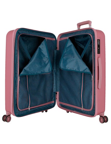 531896D SET/2 TROLLEY ABS 55-65CM.4R.C/EXP.WOOD ROSA