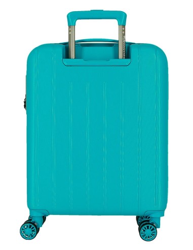 531916C TROLLEY ABS 55CM.4R.WOOD TURQUESA VERDE