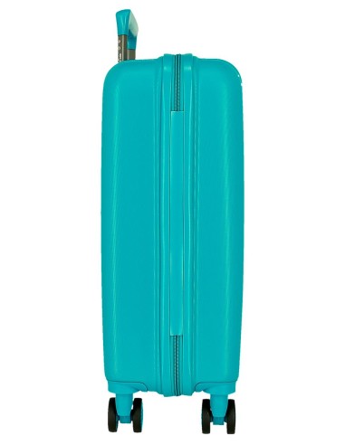 531916C TROLLEY ABS 55CM.4R.WOOD TURQUESA VERDE