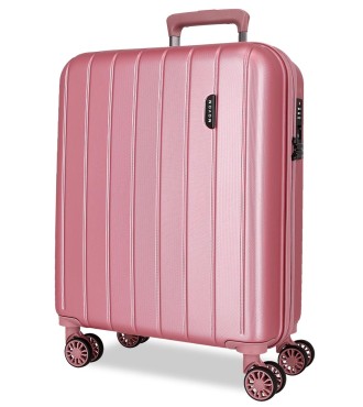 531916D TROLLEY ABS 55CM.4R.WOOD ROSA