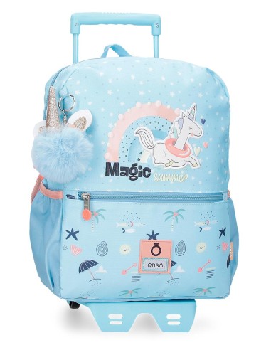 96323T2 MOCHILA ADAP. C/CARRO 32CM.ENSO MAGIC SUMMER AZUL CL