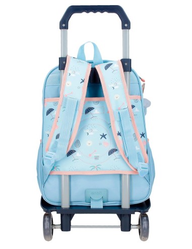 96324T2 MOCHILA ADAP. C/CARRO 38CM.ENSO MAGIC SUMMER AZUL CL