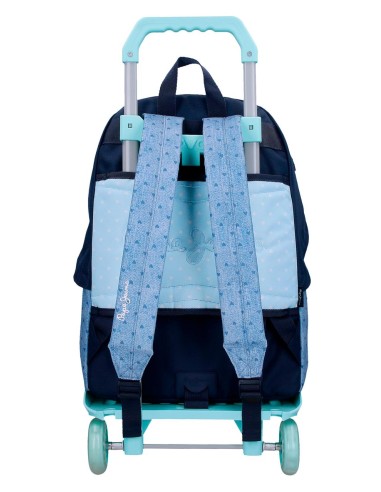 68223T2 MOCHILA ADAP.42CM.C/CARRO PJL NONI DENIM AZUL CLAR