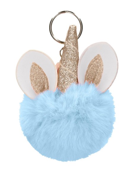 9740229 LLAVERO POMPÓN UNICORNIO AZUL 9740229 LLAVERO POMPÓN UNICORNIO AZUL