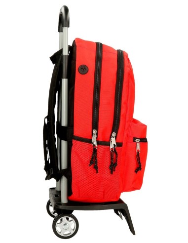 86125T4 MOCHILA 44CM. 2C. C/CARRO REEBOK BOSTON ROJO