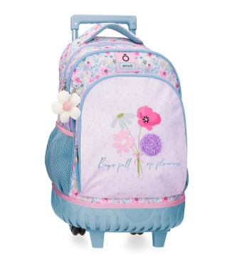 9772921 MOCHILA COMPACT 2R ENSO FULL OF FLOWERS