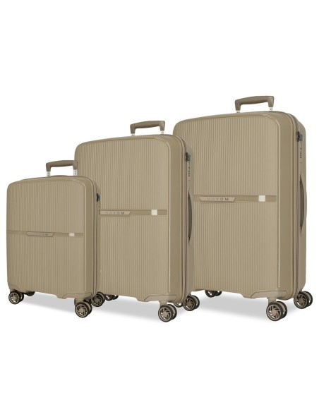 5519425 SET/3 TROLLEY PP. 56-66-76CM. 4R. MOVOM MOON TAUPE 5519425 SET/3 TROLLEY PP. 56-66-76CM. 4R. MOVOM MOON TAUPE
