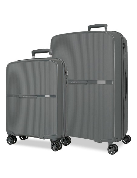 5519522 SET/2 TROLLEY PP 56-66CM. 4R. MOVOM MOON GRIS 5519522 SET/2 TROLLEY PP 56-66CM. 4R. MOVOM MOON GRIS