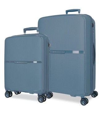 5519523 SET/2 TROLLEY PP 56-66CM. 4R. MOVOM MOON AZULON