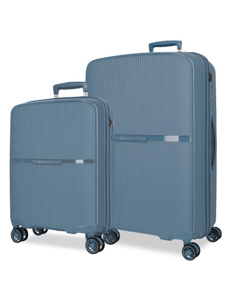 5519523 SET/2 TROLLEY PP 56-66CM. 4R. MOVOM MOON AZULON 5519523 SET/2 TROLLEY PP 56-66CM. 4R. MOVOM MOON AZULON