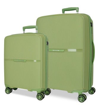 5519524 SET/2 TROLLEY PP 56-66CM. 4R. MOVOM MOON VERDE