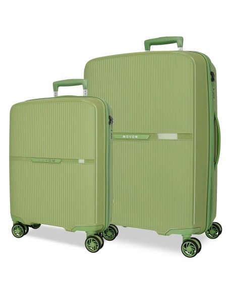 5519524 SET/2 TROLLEY PP 56-66CM. 4R. MOVOM MOON VERDE 5519524 SET/2 TROLLEY PP 56-66CM. 4R. MOVOM MOON VERDE