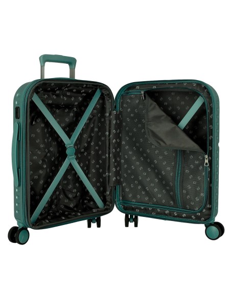 768862B TROLLEY ABS 55CM. C/EXP. 4R. PJL HIGHLIGHT TURQUESA