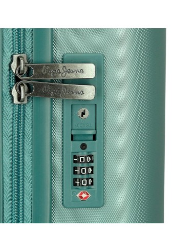 768862B TROLLEY ABS 55CM. C/EXP. 4R. PJL HIGHLIGHT TURQUESA