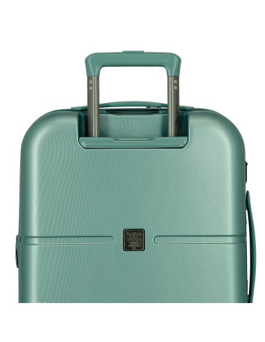 768862B TROLLEY ABS 55CM. C/EXP. 4R. PJL HIGHLIGHT TURQUESA