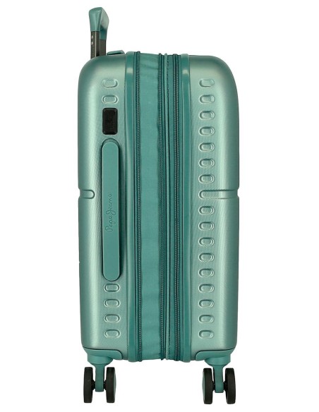 768862B TROLLEY ABS 55CM. C/EXP. 4R. PJL HIGHLIGHT TURQUESA