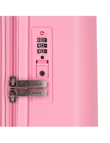 768862E TROLLEY ABS 55CM. C/EXP. 4R. PJL HIGHLIGHT ROSA