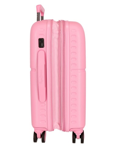 768862E TROLLEY ABS 55CM. C/EXP. 4R. PJL HIGHLIGHT ROSA