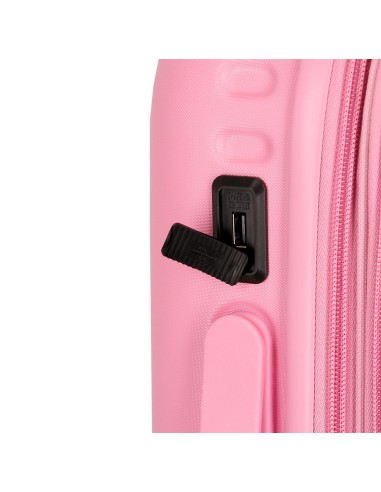 768862E TROLLEY ABS 55CM. C/EXP. 4R. PJL HIGHLIGHT ROSA