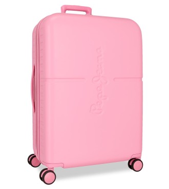768922E TROLLEY ABS 70CM. C/EXP. 4R. PJL HIGHLIGHT ROSA