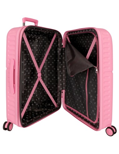 768922E TROLLEY ABS 70CM. C/EXP. 4R. PJL HIGHLIGHT ROSA