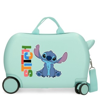 4951041 MALETA INF.ABS 4R.(2 MULTI.) 45CM. ALOHA STITCH TURQ