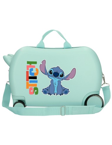 4951041 MALETA INF.ABS 4R.(2 MULTI.) 45CM. ALOHA STITCH TURQ