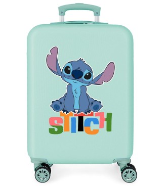 4951141 TROLLEY ABS 55CM. 4R. ALOHA STITCH TURQUESA