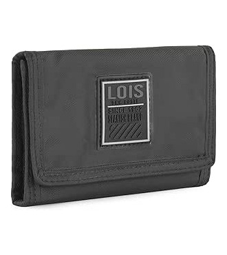 Cartera De Hombre Lois Cooper En Lona Negro