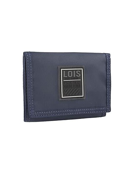 Cartera De Hombre Lois Cooper En Lona Azul Cartera De Hombre Lois Cooper En Lona Azul