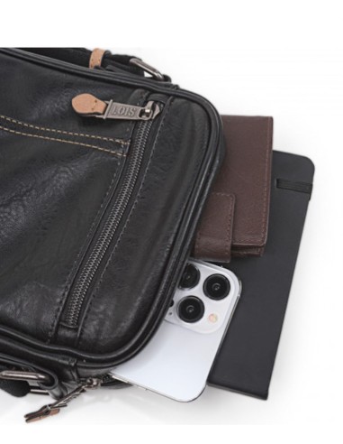 Bandolera De Hombre Lois Warren Negro