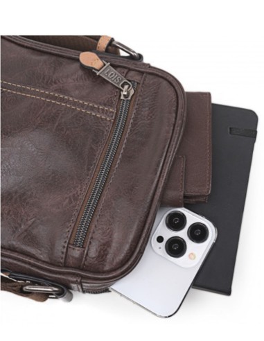 Bandolera De Hombre Lois Warren Marrón