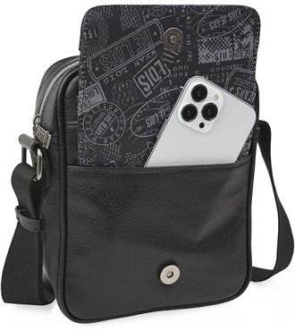 Bandolera De Hombre Lois Haltom Negro 2