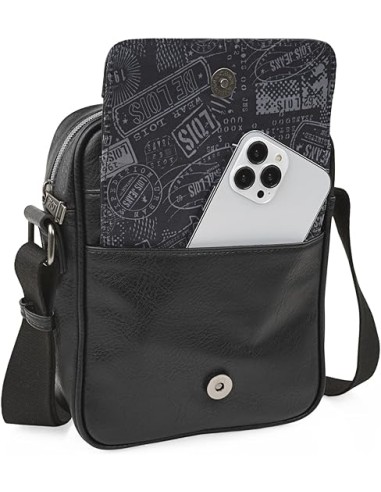 Bandolera De Hombre Lois Haltom Negro