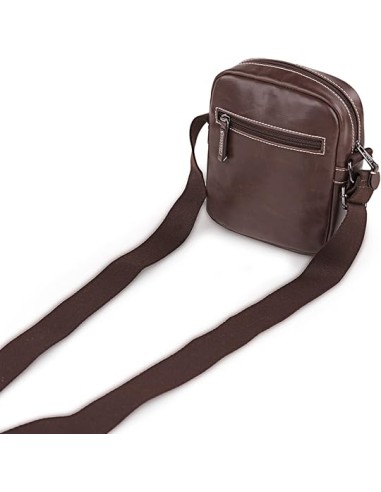 Bolso Bandolera Hombre Desert Marrón