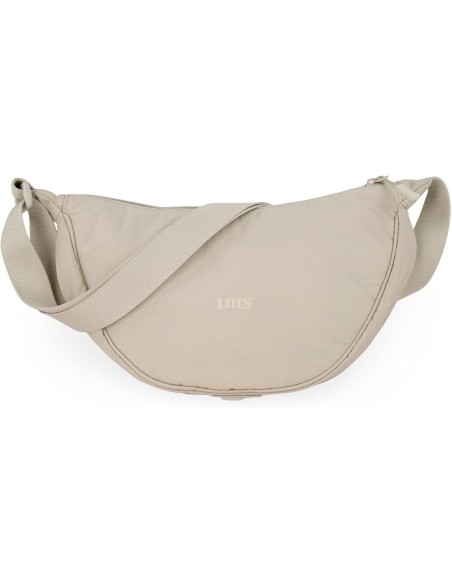 Bolso Bandolera Lois Tweedy Beige