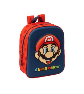 MOCHILA GUARDERIA 3D BOLSILLO RED SUPER MARIO