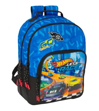 MOCHILA DOBLE ADAPT.CARRO HOT WHEELS "LET'S RACE"