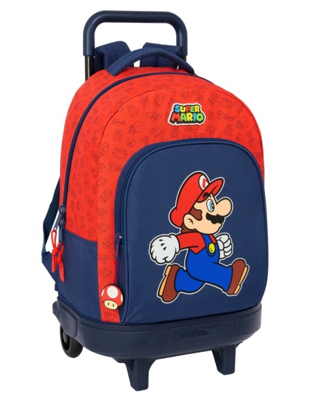 MOCHILA GDE. C/RUEDAS COMPACT EXTRAIBLE SUPER MARIO "TRICK" MOCHILA GDE. C/RUEDAS COMPACT EXTRAIBLE SUPER MARIO "TRICK"