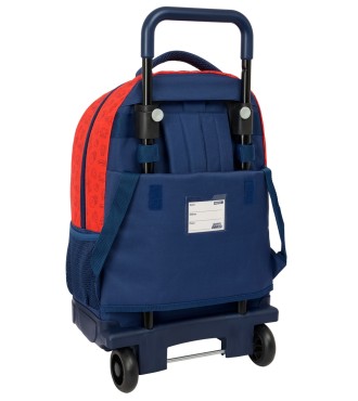 MOCHILA GDE. C/RUEDAS COMPACT EXTRAIBLE SUPER MARIO "TRICK" 2