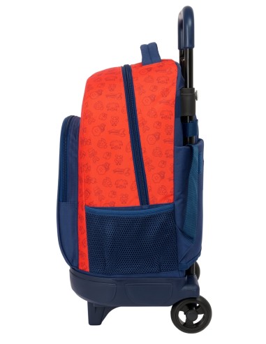 MOCHILA GDE. C/RUEDAS COMPACT EXTRAIBLE SUPER MARIO "TRICK"