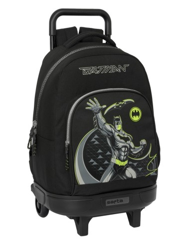 MOCHILA GDE. C/RUEDAS COMPACT EXTRAIBLE BATMAN "GAME OVER"