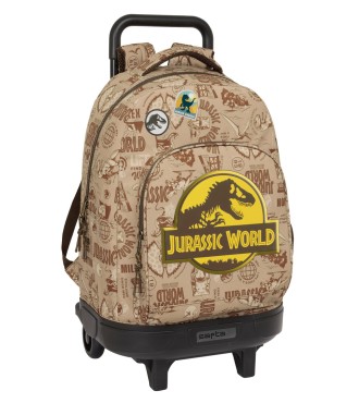 MOCHILA GDE. C/RUEDAS COMPACT EXT.SIMPLE JURASSIC WORLD