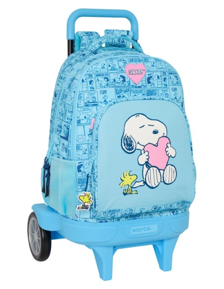 MOCHILA GDE. C/RUEDAS COMPACT EVOL. EXT. SNOOPY "LOVE" MOCHILA GDE. C/RUEDAS COMPACT EVOL. EXT. SNOOPY "LOVE"