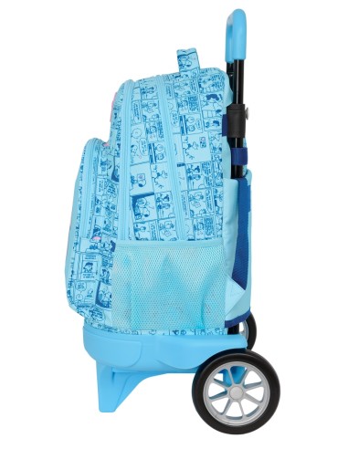 MOCHILA GDE. C/RUEDAS COMPACT EVOL. EXT. SNOOPY "LOVE"