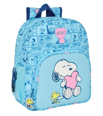 MOCHILA JUNIOR ADAPT.CARRO SNOOPY "LOVE"
