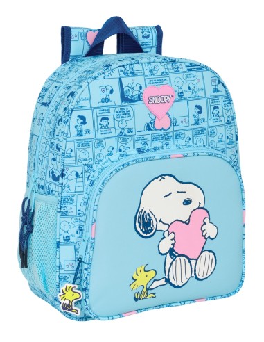 MOCHILA JUNIOR ADAPT.CARRO SNOOPY "LOVE"