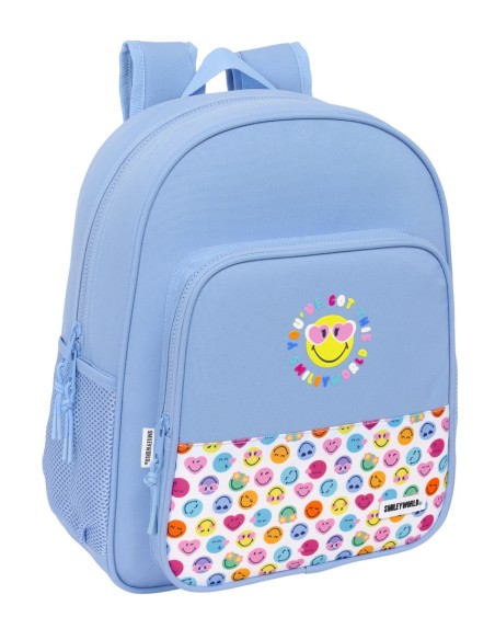 MOCHILA JUNIOR ADAPT.CARRO RECICLADO SMILEY WORLD "JOYFUL" MOCHILA JUNIOR ADAPT.CARRO RECICLADO SMILEY WORLD "JOYFUL"