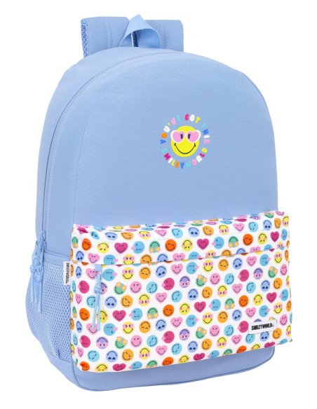 MOCHILA ADAPT.CARRO RECICLADO SMILEY WORLD "JOYFUL" MOCHILA ADAPT.CARRO RECICLADO SMILEY WORLD "JOYFUL"